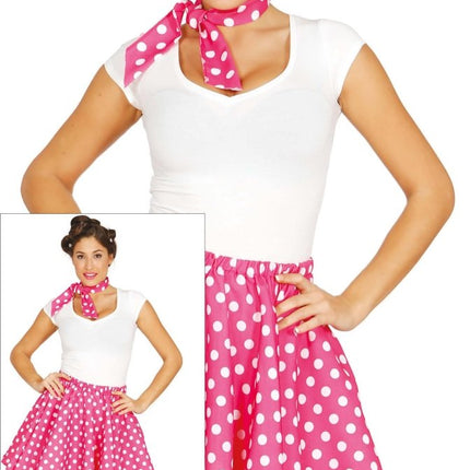 Grease Kostuum Set Roze 50's Dames L van Fiestas Guirca koop je bij Partywinkel