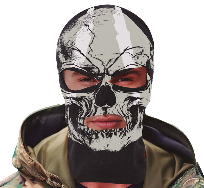 Grijze Bivakmuts Schedel van Fiestas Guirca koop je bij Partywinkel