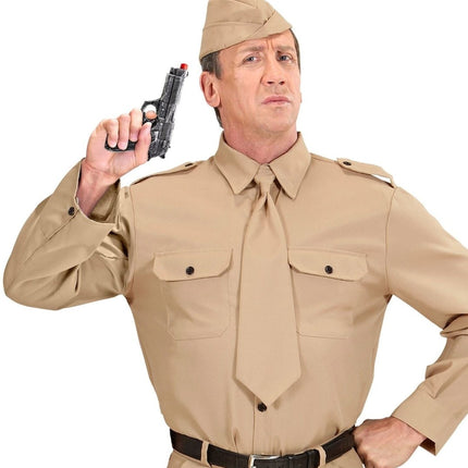 Grijze Nep Pistool 19cm van Widmann koop je bij Partywinkel