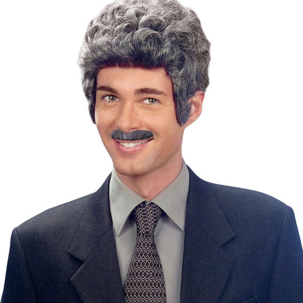 Grijze Nep Snor van Widmann koop je bij Partywinkel