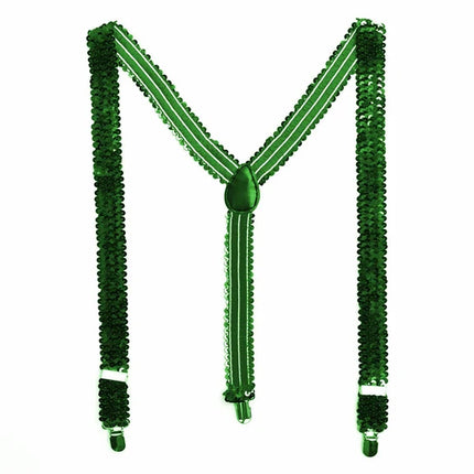 Groene Bretels Pailletten