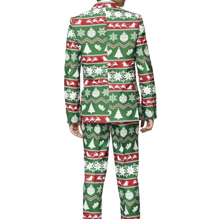 Groen Pak Kerstmis Kind van Suitmeister koop je bij Partywinkel