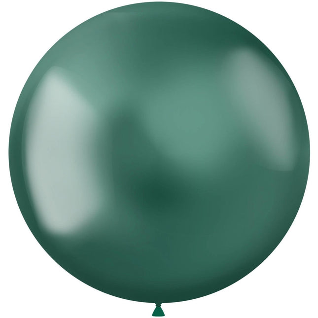 Groene Ballonnen Chroom 48cm 5st van Folat koop je bij Partywinkel