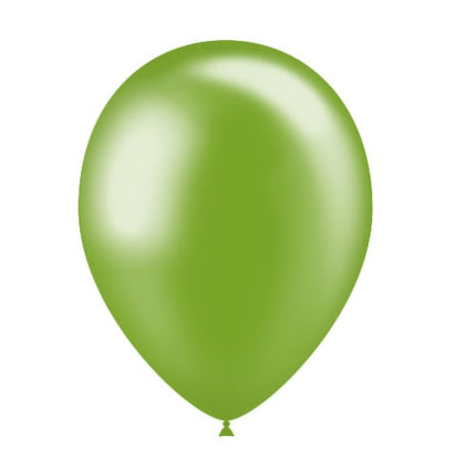 Groene Ballonnen Metallic 25cm 50st van Balloonia koop je bij Partywinkel