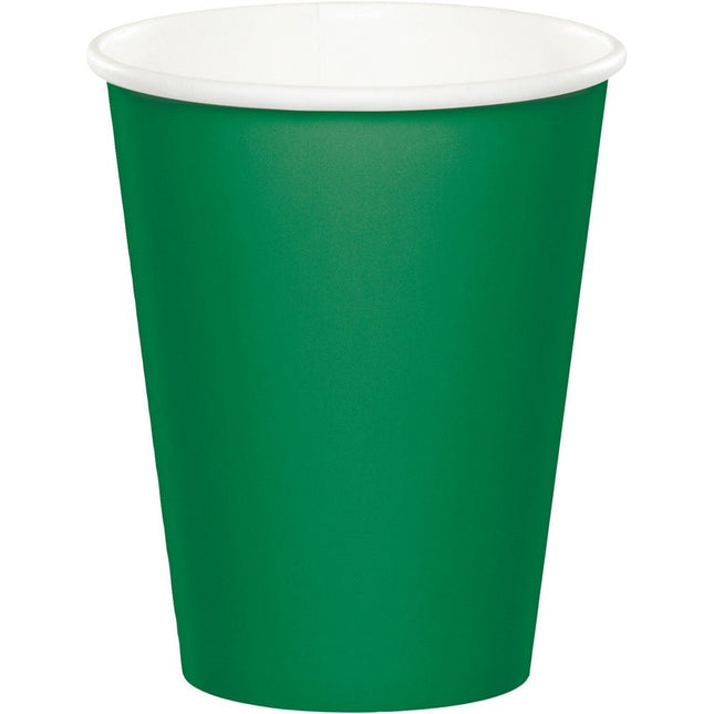 Groene Bekers 256ml 24st van Creative Converting koop je bij Partywinkel