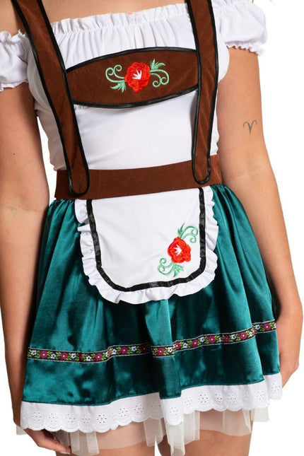Groene Dirndl Jurk Oktoberfest Fay van Partychimp koop je bij Partywinkel