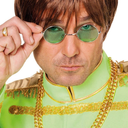 Groene Hippie Bril van Wilbers & Wilbers koop je bij Partywinkel