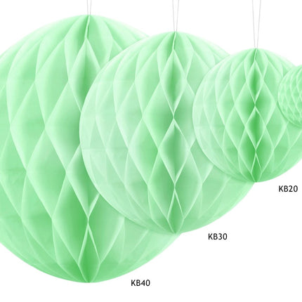 Groene Honeycomb 10cm van Partydeco koop je bij Partywinkel