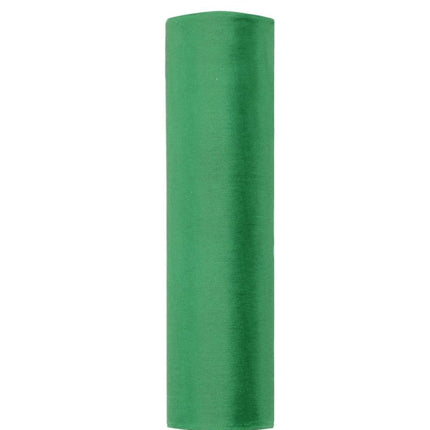 Groene Organza Stof 16cm 9m van Partydeco koop je bij Partywinkel