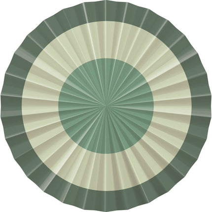 Groene Papieren Waaiers 35cm 3st van Folat koop je bij Partywinkel