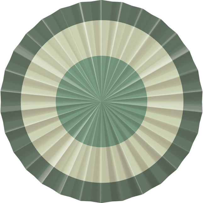 Groene Papieren Waaiers 35cm 3st van Folat koop je bij Partywinkel