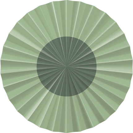 Groene Papieren Waaiers 35cm 3st van Folat koop je bij Partywinkel