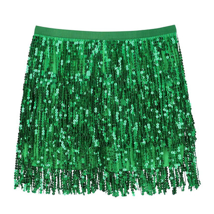 Groene Rok Mini Glitter van Boland koop je bij Partywinkel