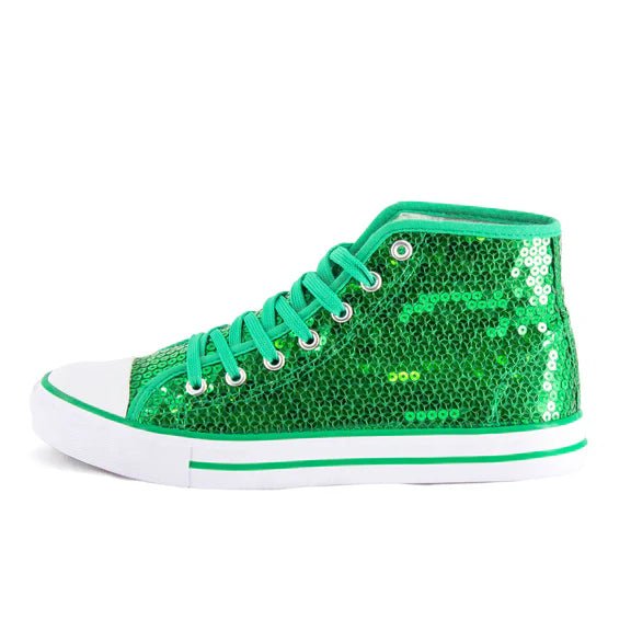 Groene Schoenen Glitters van VDV Benefit koop je bij Partywinkel