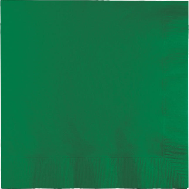 Groene Servetten 2 - Laags 33cm 20st van Creative Converting koop je bij Partywinkel