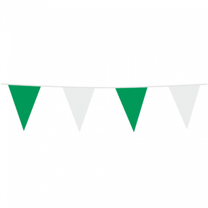 Groen/Witte Vlaggenlijn 10m van WeFiesta koop je bij Partywinkel