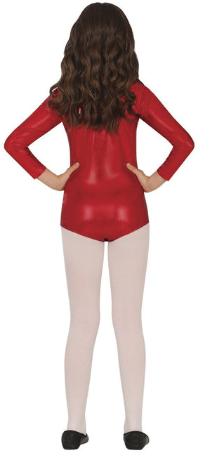 Gympakje Rood Meisje Metallic van Fiestas Guirca koop je bij Partywinkel