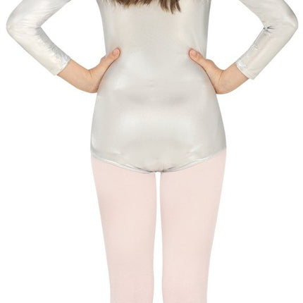 Gympakje Zilver Meisje Metallic van Fiestas Guirca koop je bij Partywinkel