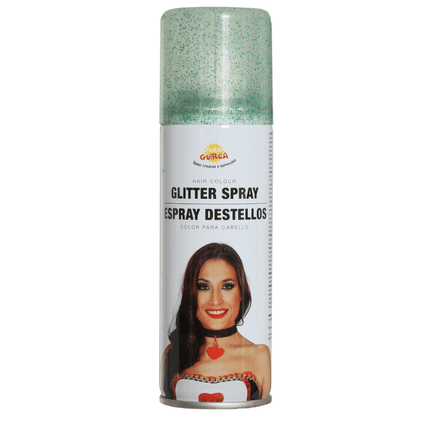 Haar Spray Glitter Groen 125ml van Fiestas Guirca koop je bij Partywinkel