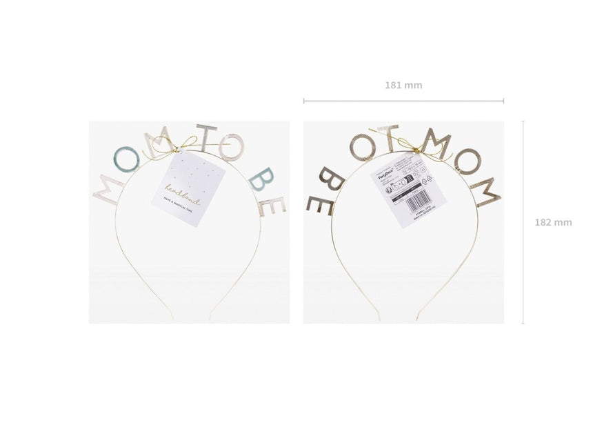 Haarband Mom To Be van Partydeco koop je bij Partywinkel