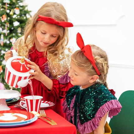 Haarband Rode Strik 21cm van Partydeco koop je bij Partywinkel