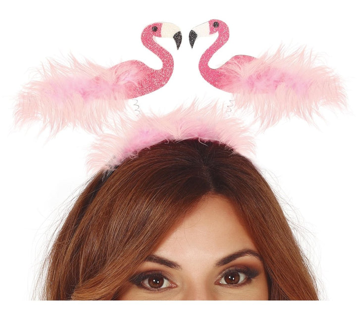 Haarband Veren En Flamingo'S van Fiestas Guirca koop je bij Partywinkel