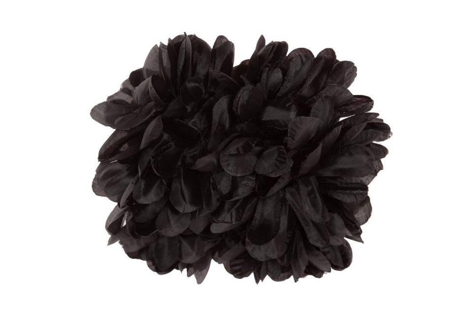 Bloem Haarclip Zwart van Wilbers & Wilbers koop je bij Partywinkel