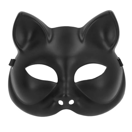 Halfmasker Kitty zwart van Boland koop je bij Partywinkel