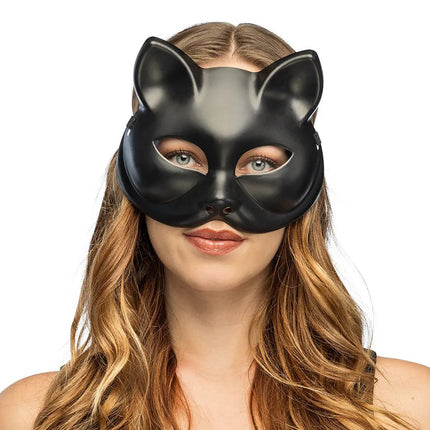 Halfmasker Kitty zwart van Boland koop je bij Partywinkel