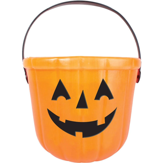 Halloweem Emmer Hallo-Ween Oranje 17cm van Folat koop je bij Partywinkel