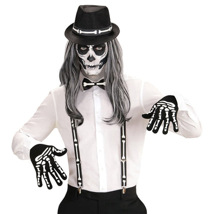 Halloween Accessoireset Skelet 4 delig van Widmann koop je bij Partywinkel