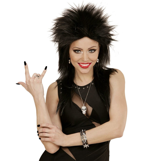 Halloween Accessoireset Zilver Doodshoofd 3 delig van Widmann koop je bij Partywinkel