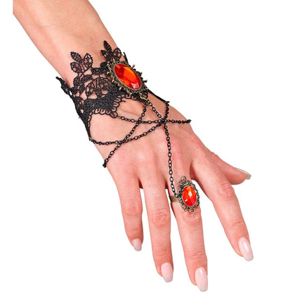 Halloween Armband Rode Steen Kant van Widmann koop je bij Partywinkel