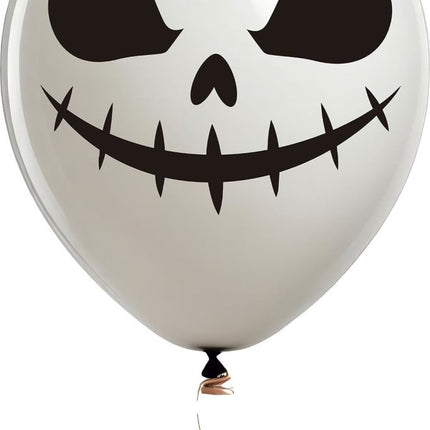 Halloween Ballonnen Wit Geest 30cm 10st van Fiestas Guirca koop je bij Partywinkel