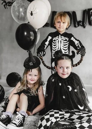 Halloween Ballonnen Zwart Wit Spinnen 30cm 6st van Partydeco koop je bij Partywinkel