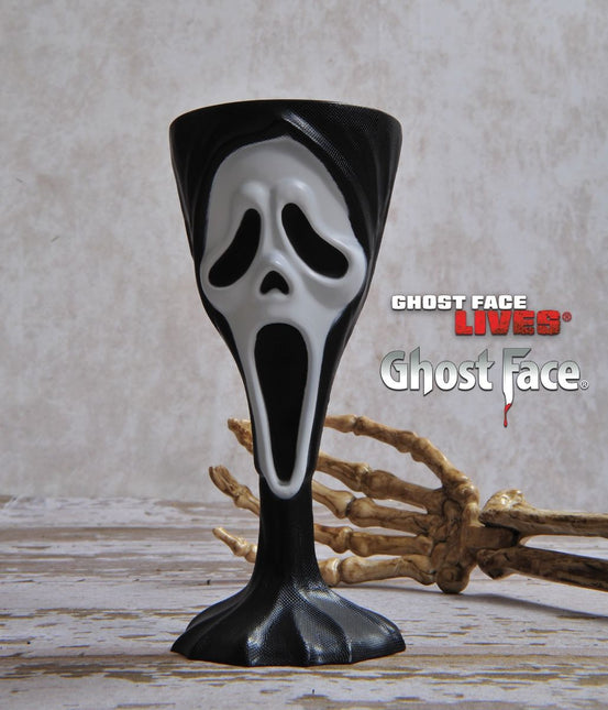 Halloween Beker Zwart Wit Geest van Ghostface koop je bij Partywinkel
