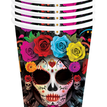 Halloween Bekers Doodshoofd 240ml van Fiestas Guirca koop je bij Partywinkel