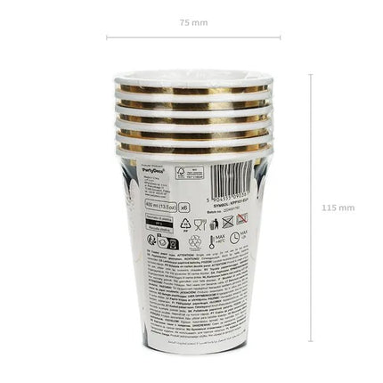 Halloween Bekers Spin 400ml 6st van Partydeco koop je bij Partywinkel