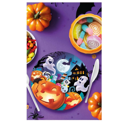 Halloween Borden Pompoenen 23cm van Fiestas Guirca koop je bij Partywinkel