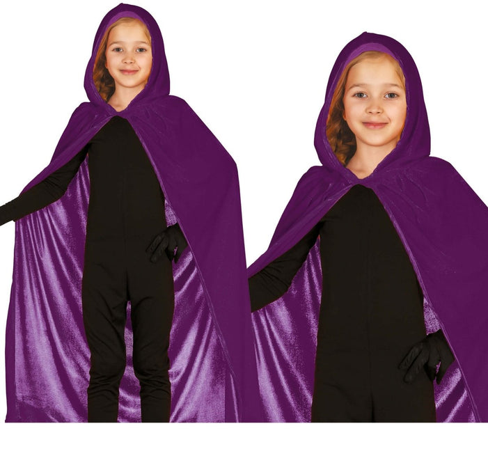 Halloween Cape Paars Kind 1m van Fiestas Guirca koop je bij Partywinkel