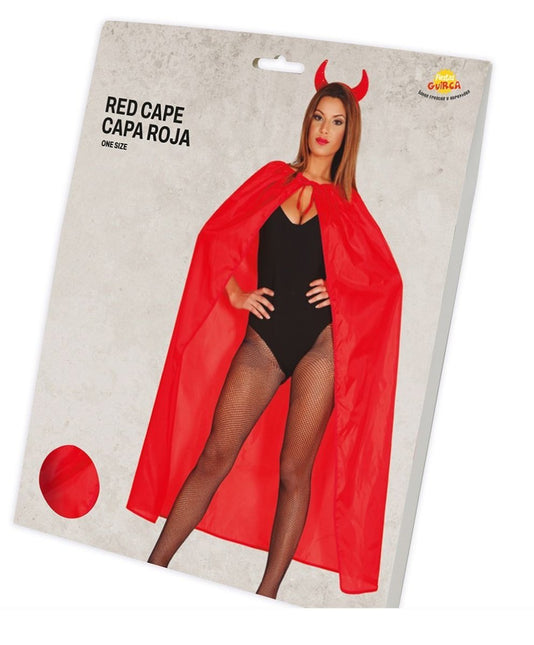 Halloween Cape Rood 1,3m van Fiestas Guirca koop je bij Partywinkel