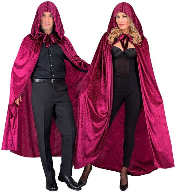 Halloween Cape Rood Fluweel 1,4m van Widmann koop je bij Partywinkel
