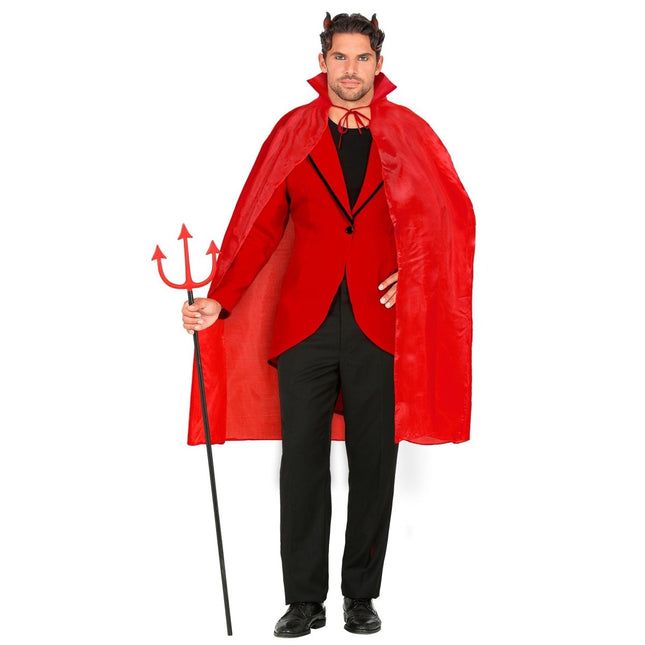 Halloween Cape Rood Kind 1,3m van Widmann koop je bij Partywinkel