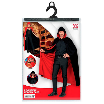 Halloween Cape Zwart Rood van Widmann koop je bij Partywinkel
