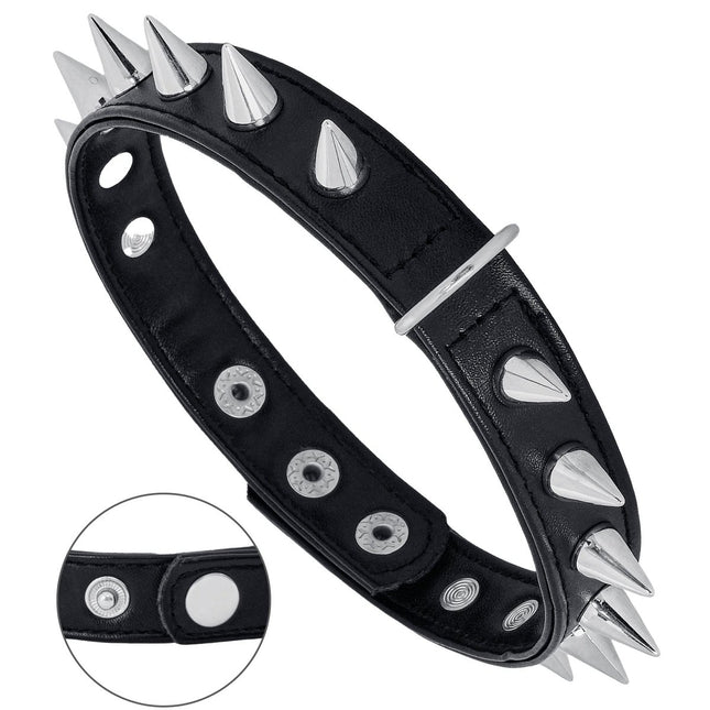 Halloween Choker Zwart Spike van Widmann koop je bij Partywinkel