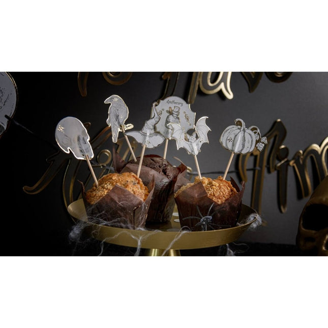 Halloween Cocktailprikkers 12cm 6st van Folat koop je bij Partywinkel