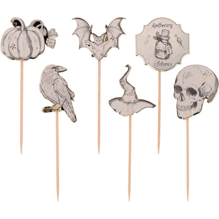 Halloween Cocktailprikkers 12cm 6st van Folat koop je bij Partywinkel