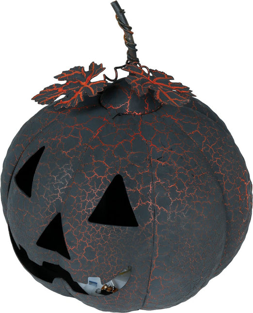 Halloween Decoratie Metalen Pompoen Met Licht 20cm van Fiestas Guirca koop je bij Partywinkel