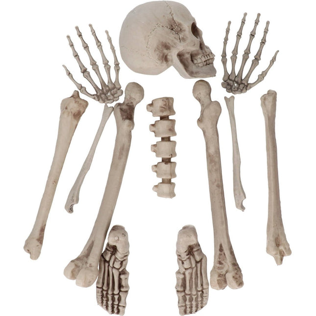 Halloween Decoratie Set Skelet 12 delig van Folat koop je bij Partywinkel