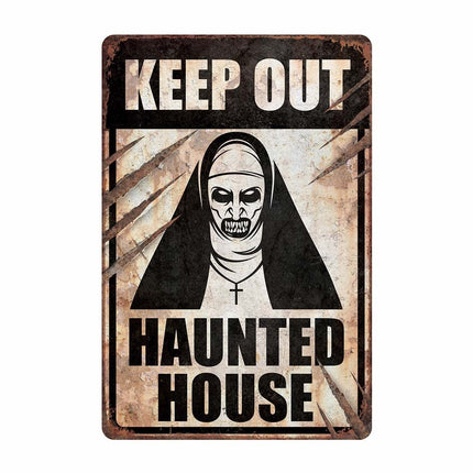 Halloween Deurbord Haunted House 36cm van Fiestas Guirca koop je bij Partywinkel